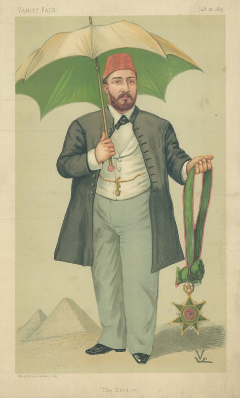 H H Mehemed Tewfik-Pasha, Egyptin Khedive, Khedive, 20. tammikuuta 1883, Vanity Fair -sarjakuva tekijältä English School