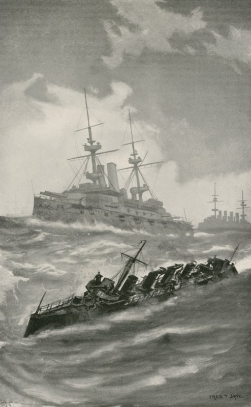 H. M. S. Mars, Terrible ja Dragon Cruising Englannin kanaalissa tekijältä English School