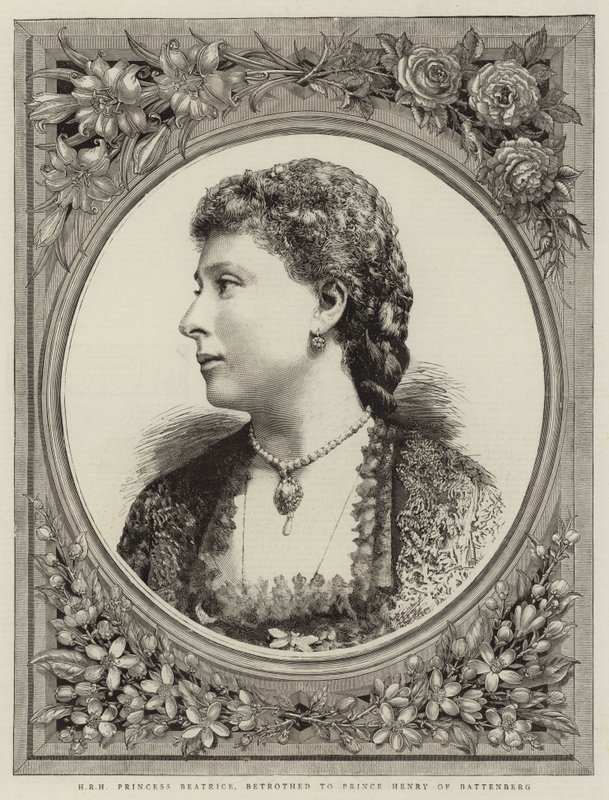 H R H Prinsessa Beatrice, Battenbergin prinssi Henryn kihlattu (kaiverrus) tekijältä English School
