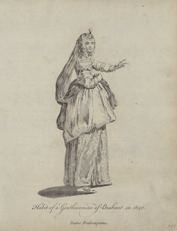 Brabantin herrasnaisen tapa vuonna 1640 tekijältä English School