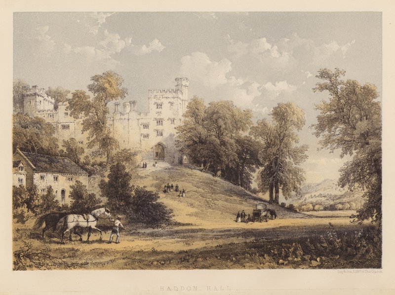 Haddon Hall (akvatinta) tekijältä English School