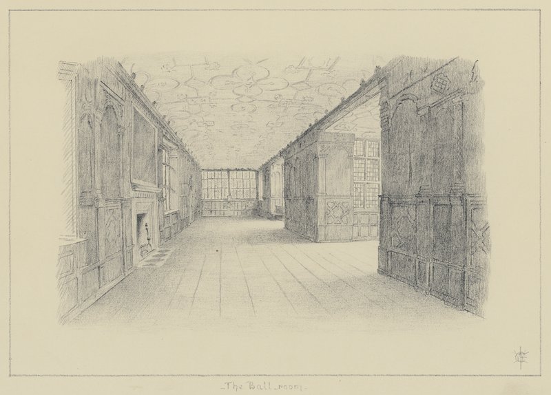 Haddon Hall, Ballroom (litho) tekijältä English School