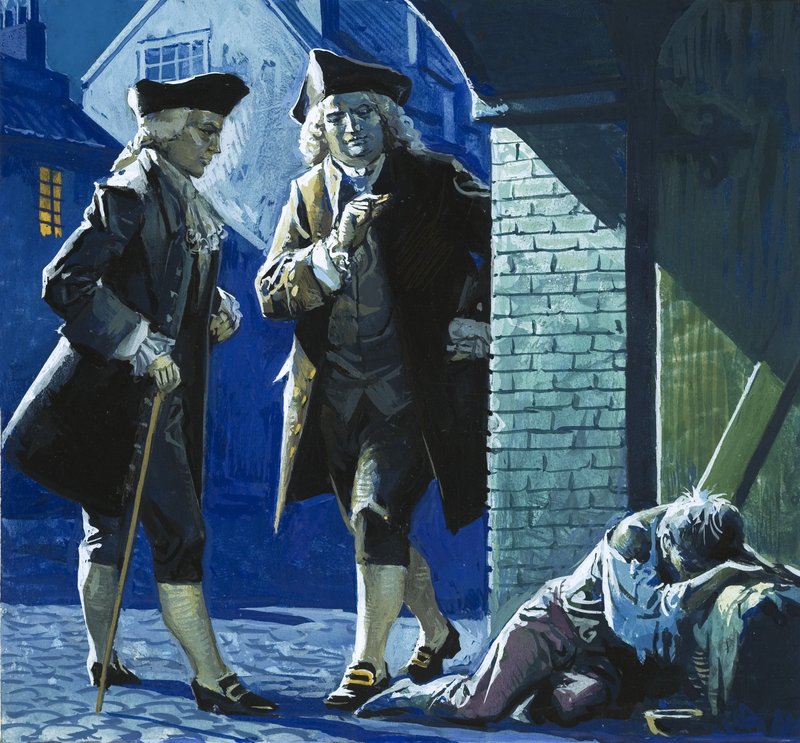 Hän maalasi kuvan sanoilla: James Boswell tekijältä English School