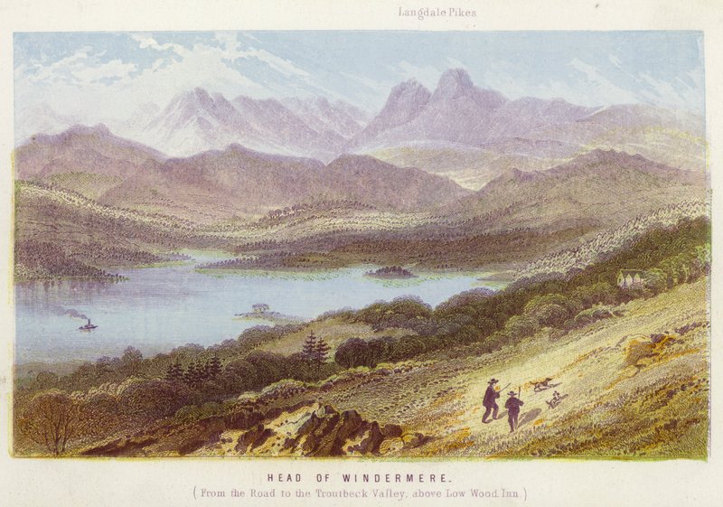 Windermeren johtaja (väri litho) tekijältä English School