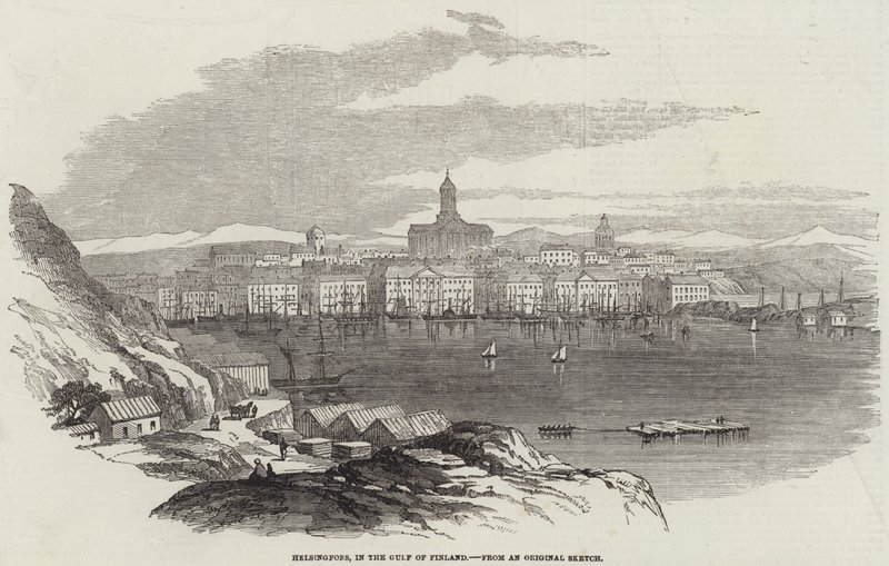 Helsingfors, Suomenlahdella (kaiverrus) tekijältä English School