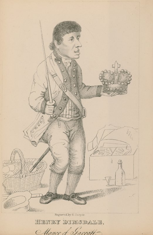 Henry Dimsdale, Garrattin pormestari tekijältä English School