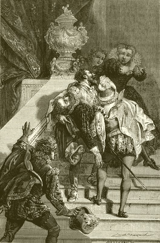 Henry IV haavoittui, vietiin Louvreen tekijältä English School