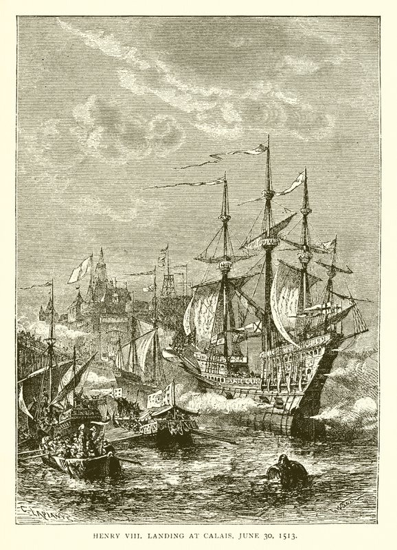 Henry VIII laskeutui Calais