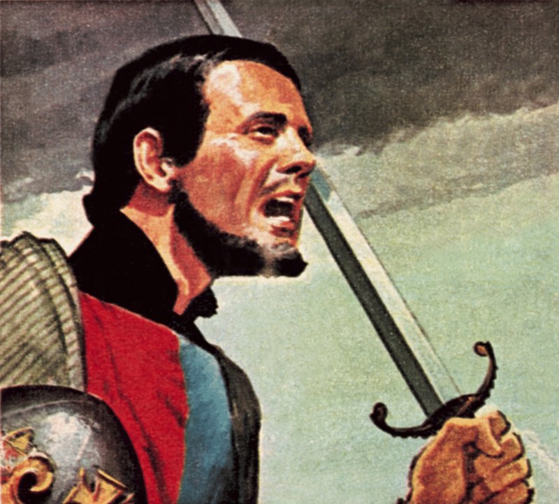 Henry V Harfleurin piirityksessä Ranskassa tekijältä English School