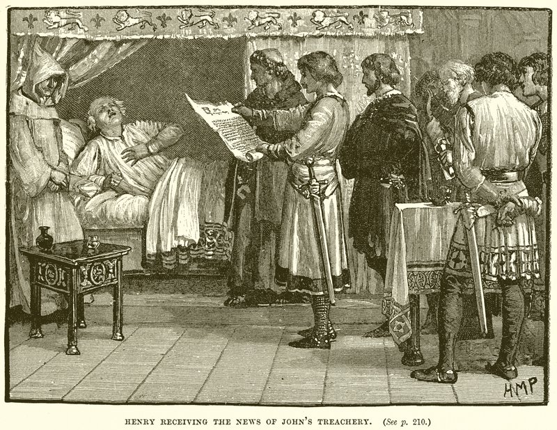 Henry saa News of Johns Treachery -uutiset tekijältä English School