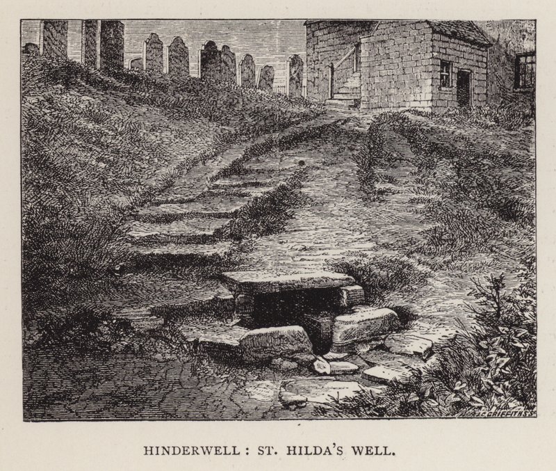 Hinderwell, Pyhän Hildan kaivo (kaiverrus) tekijältä English School