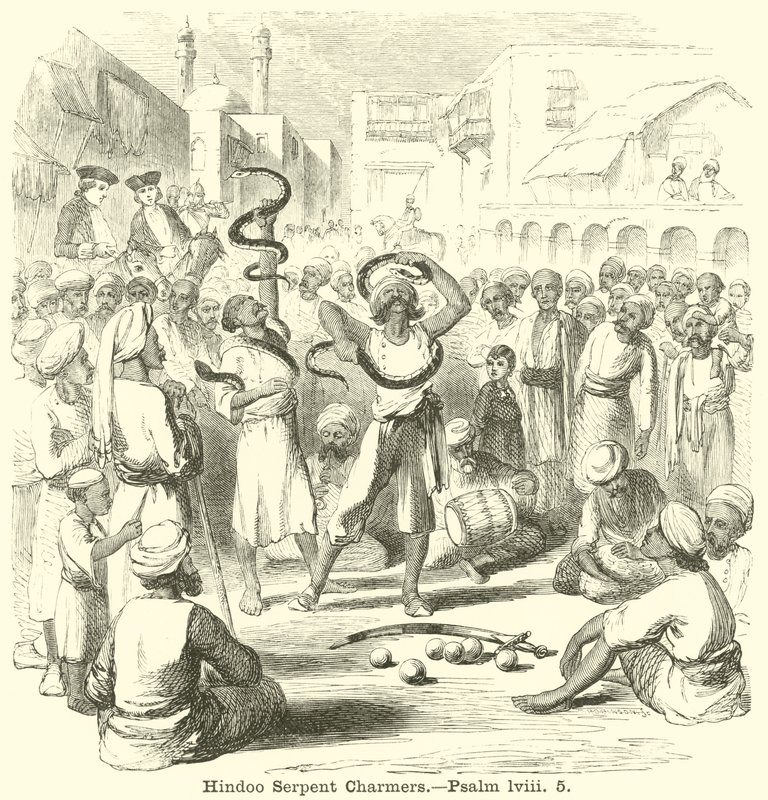Hindoo Serpent Charmers, Psalmi, lviii, 5 tekijältä English School