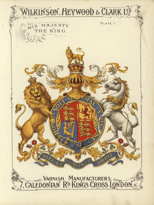 Hänen Majesteettinsa kuningas (chromolitho) tekijältä English School