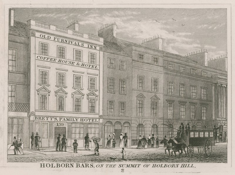 Holborn Bars, Holborn Hillin huipulla tekijältä English School