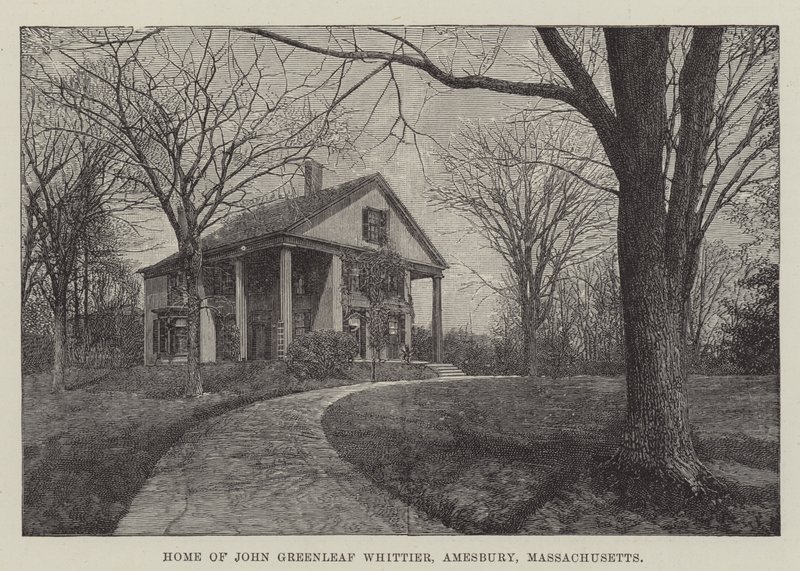 John Greenleaf Whittierin koti, Amesbury, Massachusetts (kaiverrus) tekijältä English School
