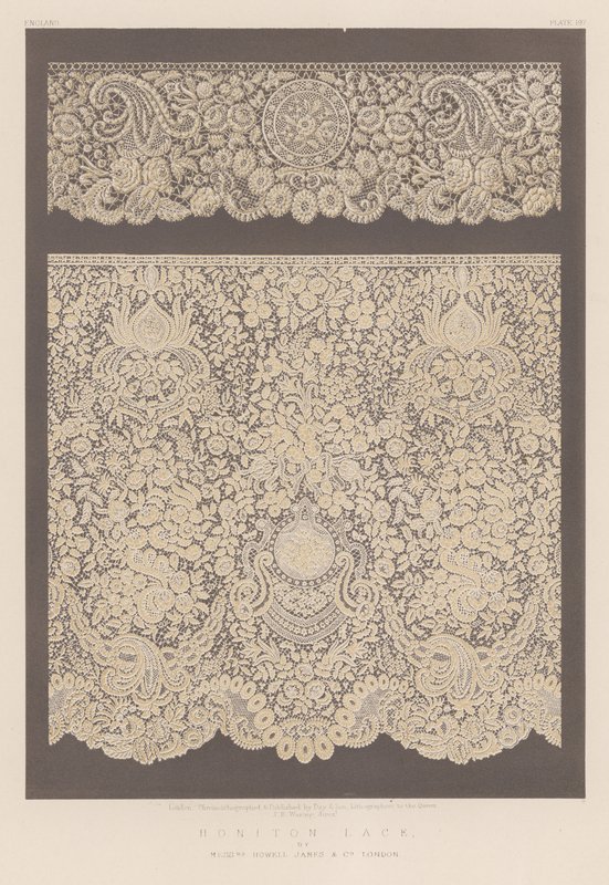 Honiton Lace, herra Howell James and Co, Lontoo tekijältä English School