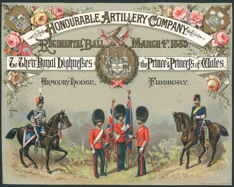 Honorable Artillery Company, rykmenttipallo, 4. maaliskuuta 1885 tekijältä English School