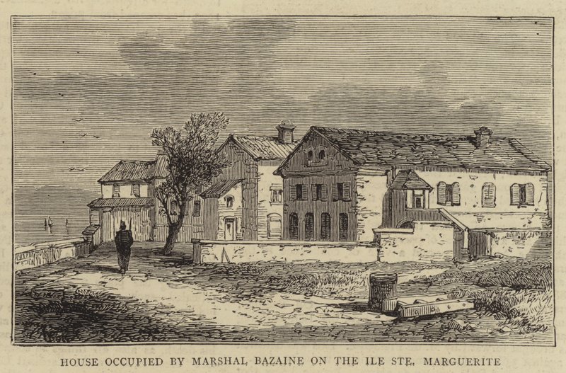 Marsalkka Bazainen talo Ile Sainte Marguerite -kadulla (kaiverrus) tekijältä English School