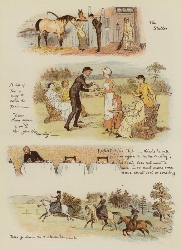 Miten Tankerville Smith otti Country Cottage (chromolitho) tekijältä English School