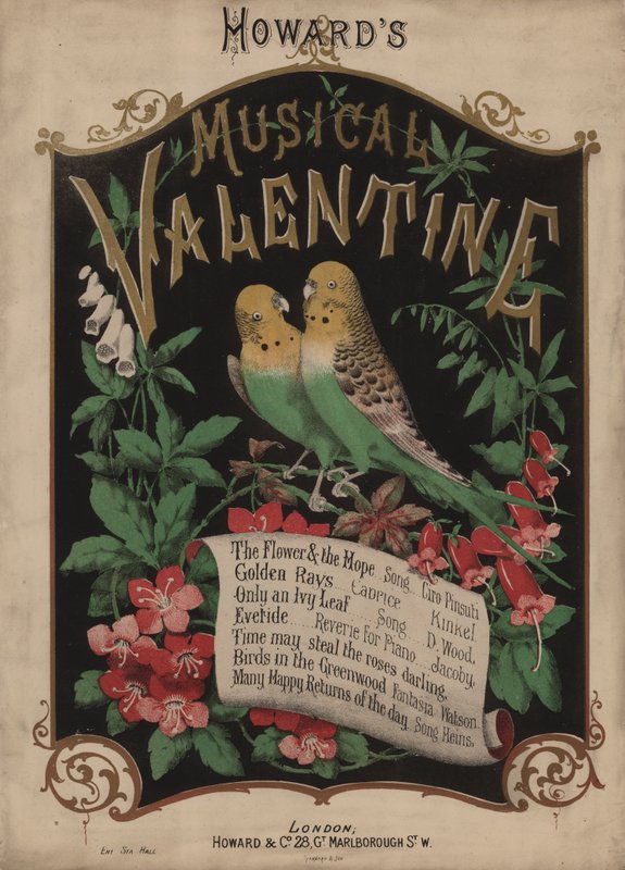 Howards Musical Valentine (värilitografia) tekijältä English School