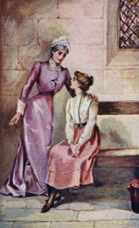 Kuvitus teokselle A World of Girls, L T Meade (värilitho) tekijältä English School