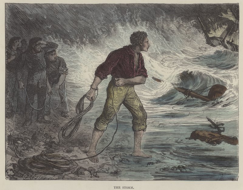 Kuvitus David Copperfieldille (värillinen kaiverrus) tekijältä English School