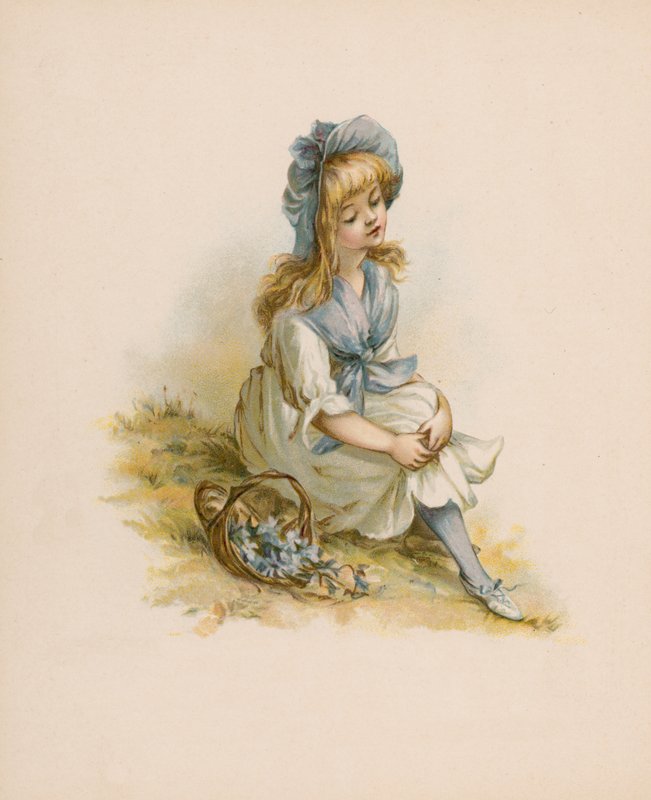 Illustration for Kukkien kieli (chromolitho) (kuvitus) tekijältä English School