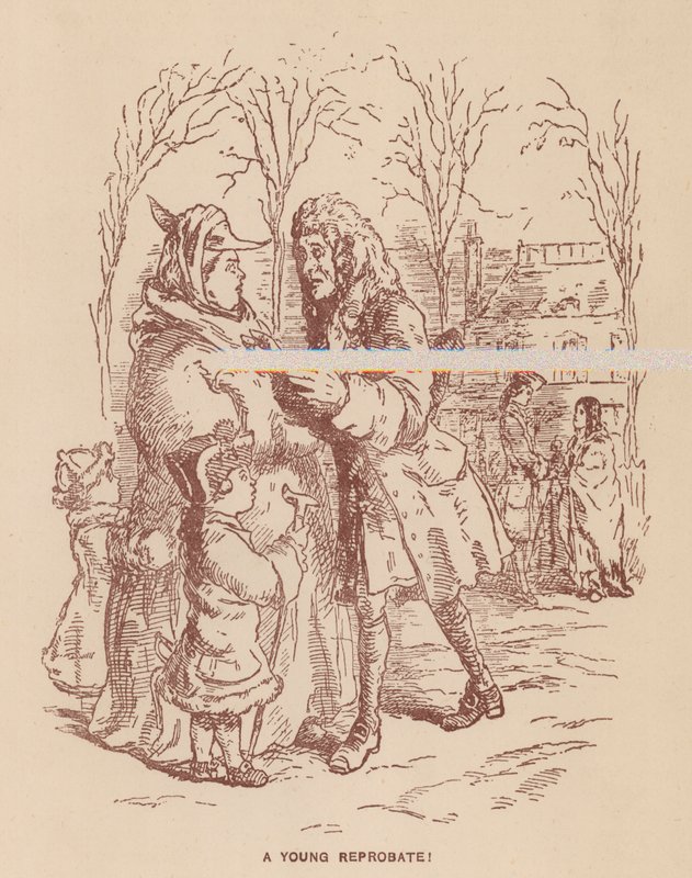 Thackerayn kuvitus Virginialaisille (litho) tekijältä English School