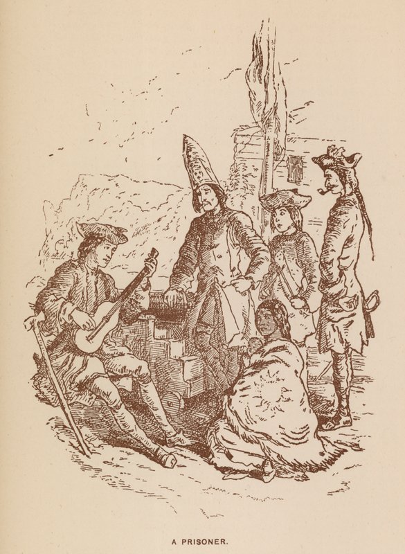 Thackerayn The Virginians -kirjan kuvitus (litografia) tekijältä English School