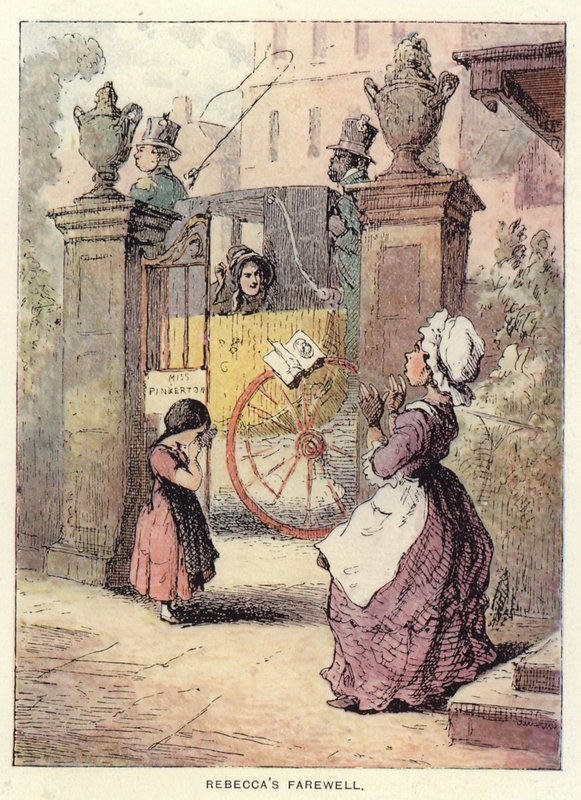 Kuvitus Thackerayn Vanity Fair -tapahtumaan tekijältä English School