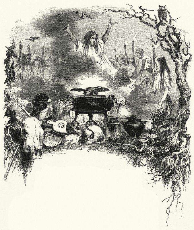 Kuvitus baletille, La Sylphide (kaiverrus) tekijältä English School