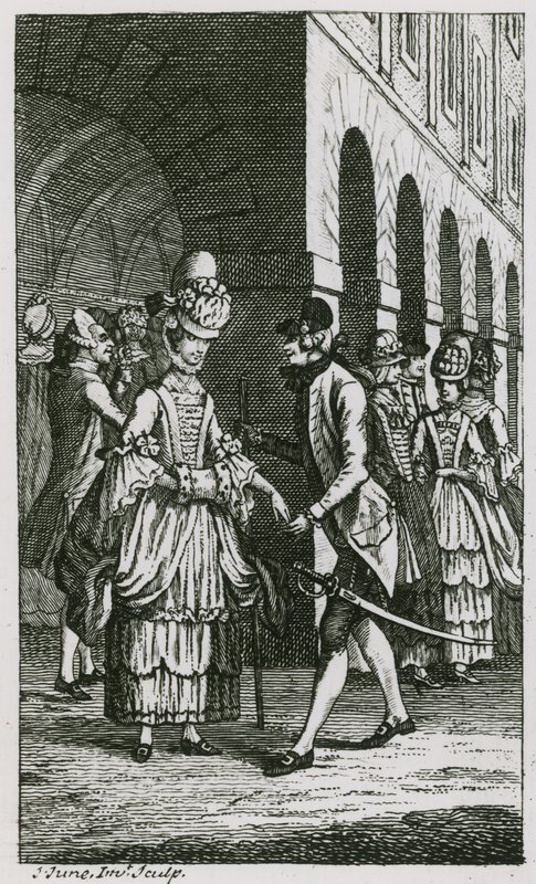 Kuvitus Harriss Listissa, painos 1773 tekijältä English School