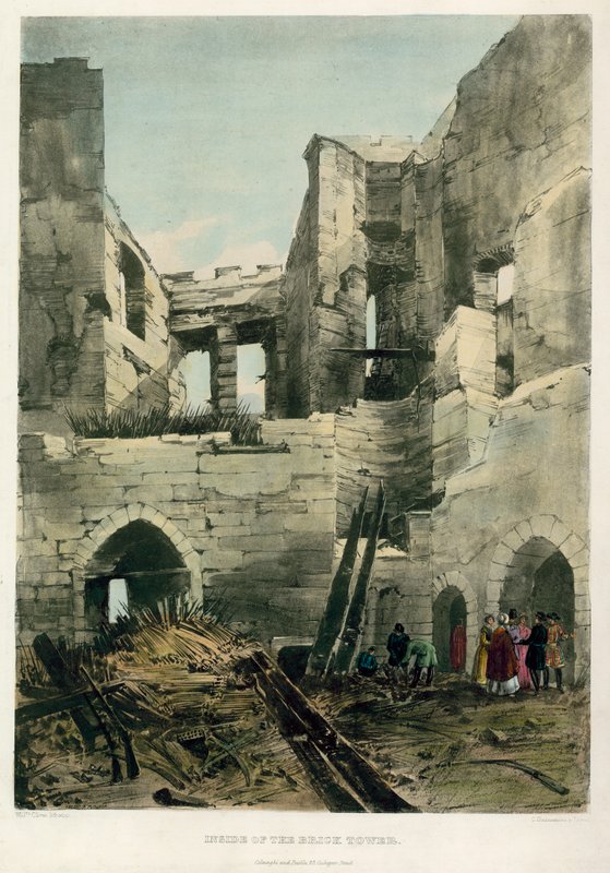 Brick Towerin sisällä, Tower of London Fire, 1841 tekijältä English School