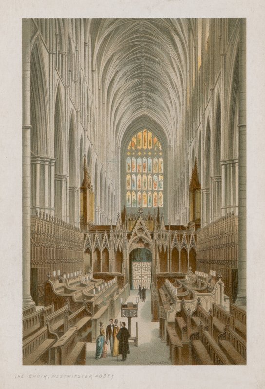 Westminster Abbeyn kuoron sisustus tekijältä English School