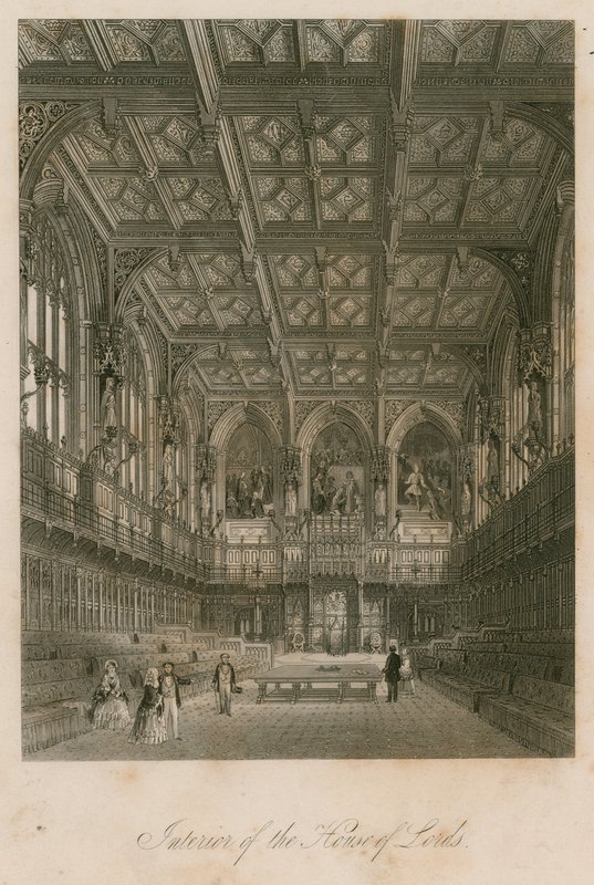 House of Lordsin sisätilat, Westminster, Lontoo tekijältä English School