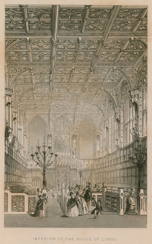 House of Lordsin sisätilat, Westminster, Lontoo tekijältä English School