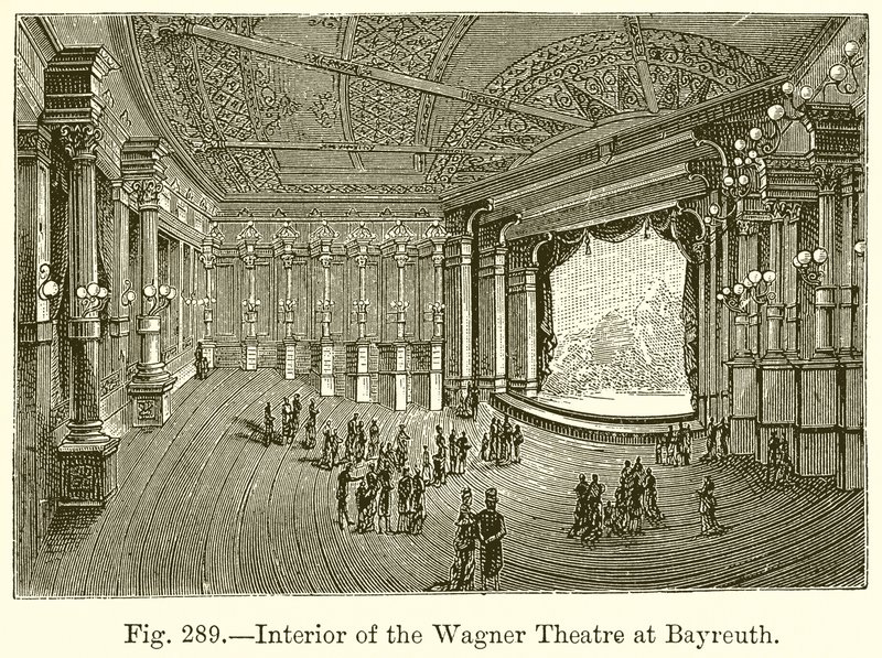 Bayreuthin Wagner-teatterin sisustus tekijältä English School