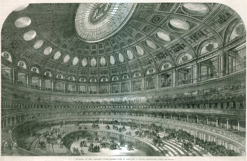 Ehdotetun Royal Albert Hallin sisustus tekijältä English School