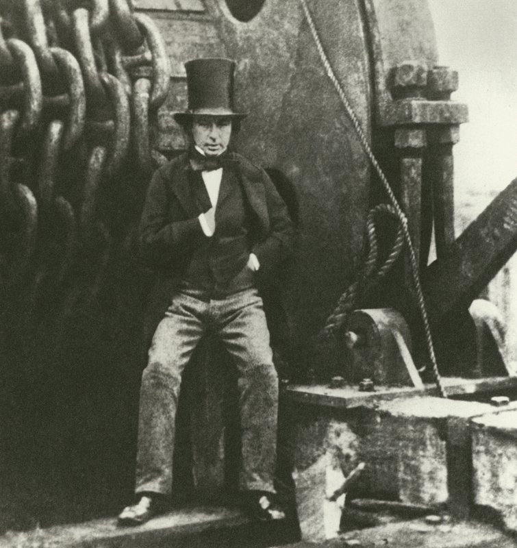 Isambard Kingdom Brunel, insinööri Great Easternin rakentamisen aikana (kaiverrus) tekijältä English School
