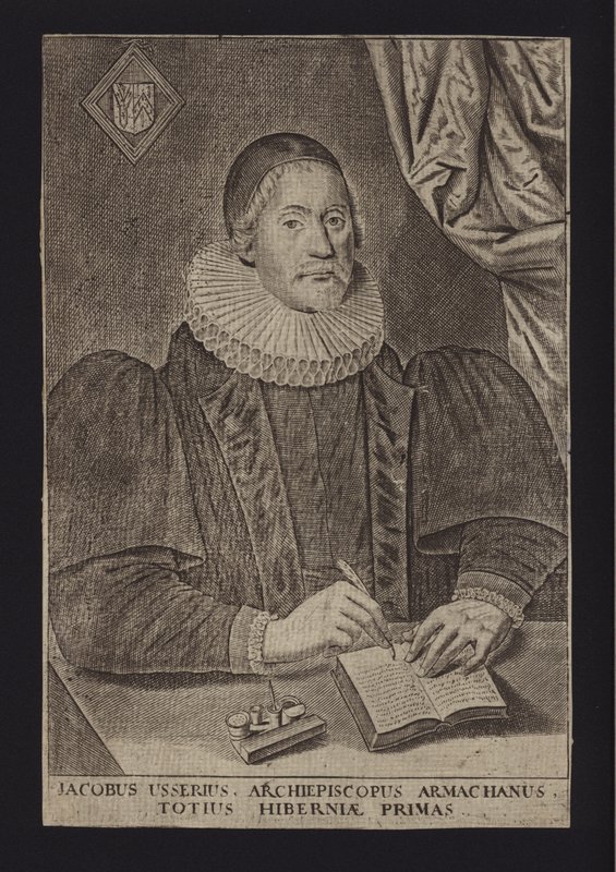 James Ussher, irlantilainen protestanttinen pappi (kaiverrus) (kaiverrus) tekijältä English School