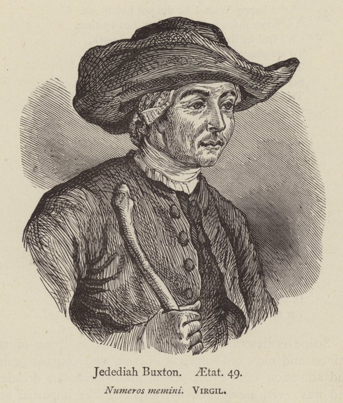 Jedediah Buxton, aetat 49 (kaiverrus) tekijältä English School