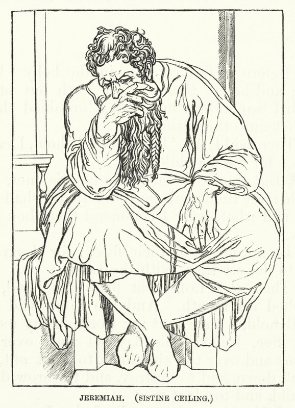 Jeremiah, Sikstuksen katto (kaiverrus) tekijältä English School