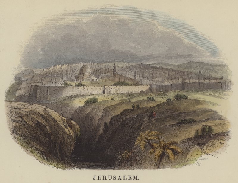 Jerusalem (värillinen kaiverrus) tekijältä English School