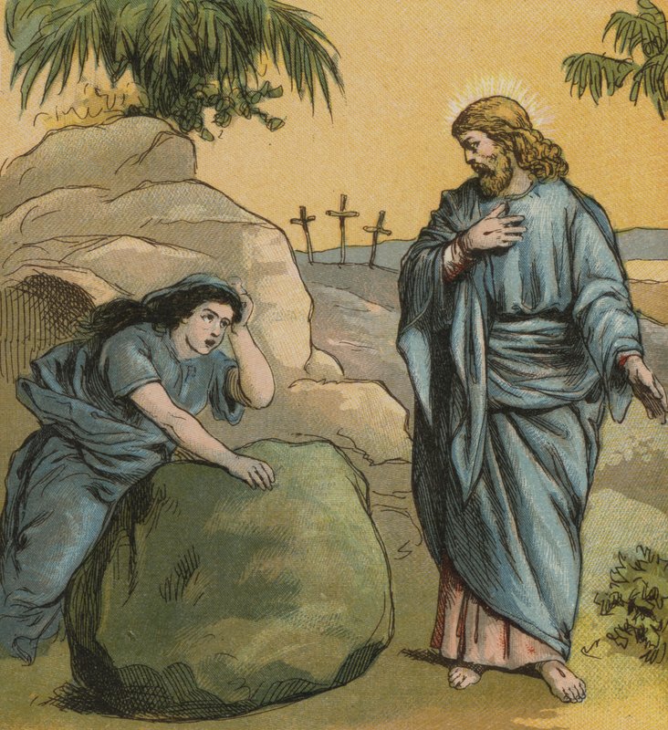 Jeesus Kristus, noussut kuolleista (väri litho) tekijältä English School