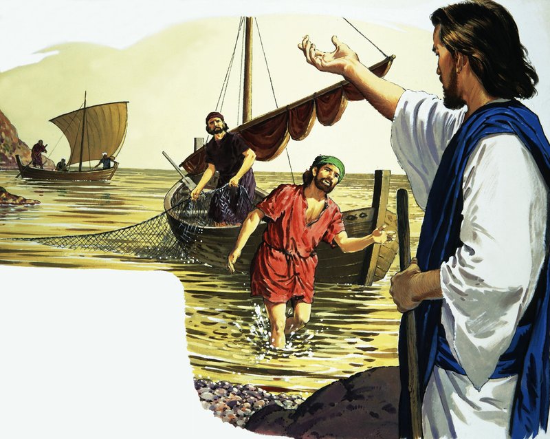 Jeesus Kristus kalastajan kanssa tekijältä English School
