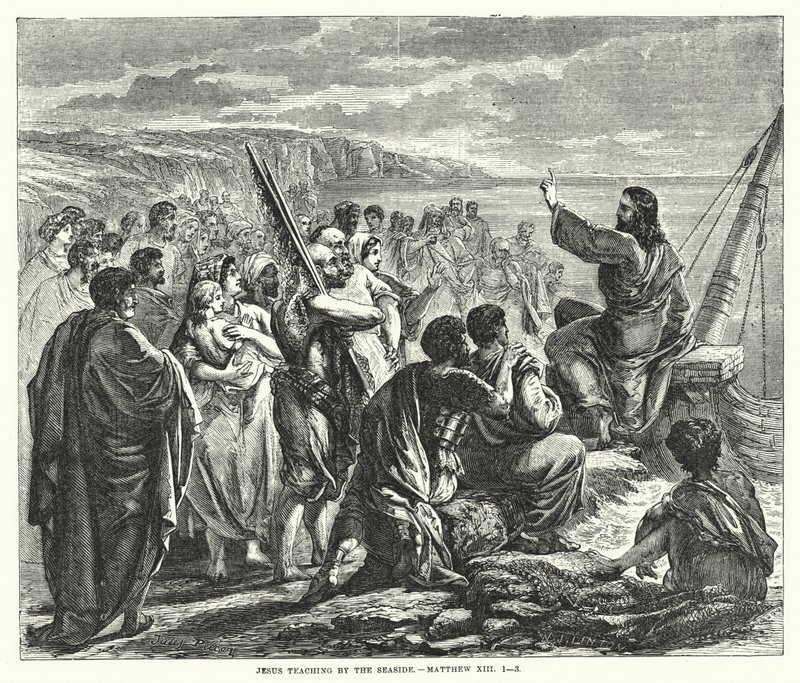 Jeesus opettaa meren rannalla, Matteus XIII tekijältä English School