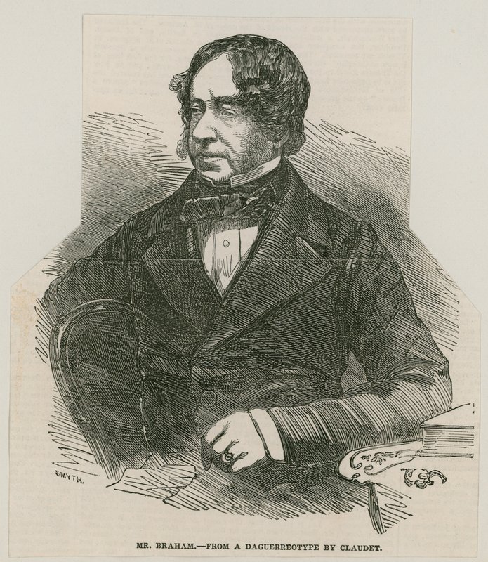 John Braham, laulaja; Claudetin dagerrotypiasta tekijältä English School