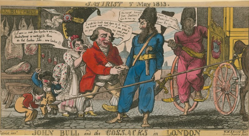 John Bull ja kasakat Lontoossa tekijältä English School