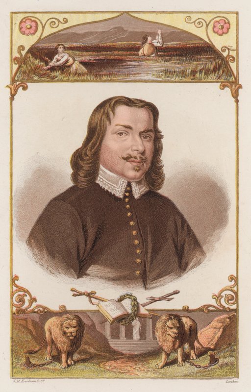 John Bunyan, muotokuva (värikaiverrus) tekijältä English School
