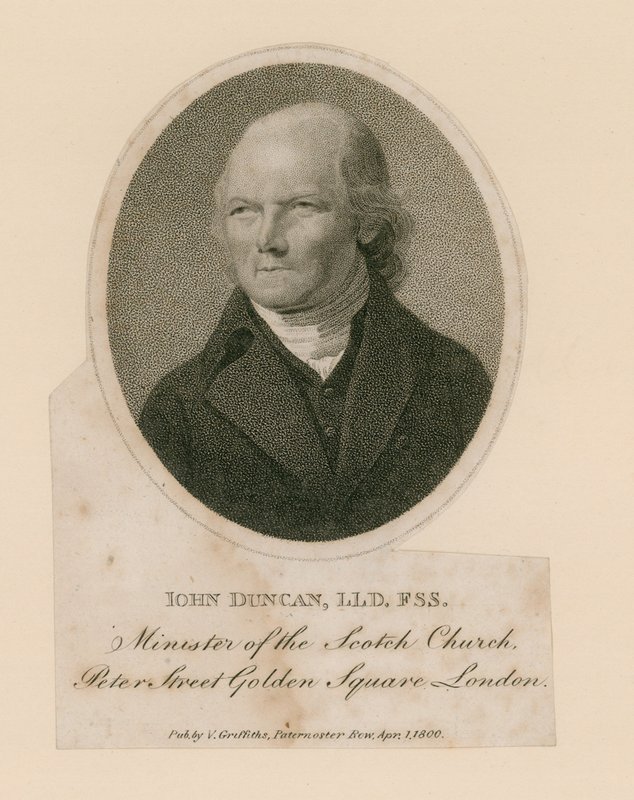 John Duncan, Skotlannin kirkon ministeri, Peter Street, Golden Square, Lontoo tekijältä English School